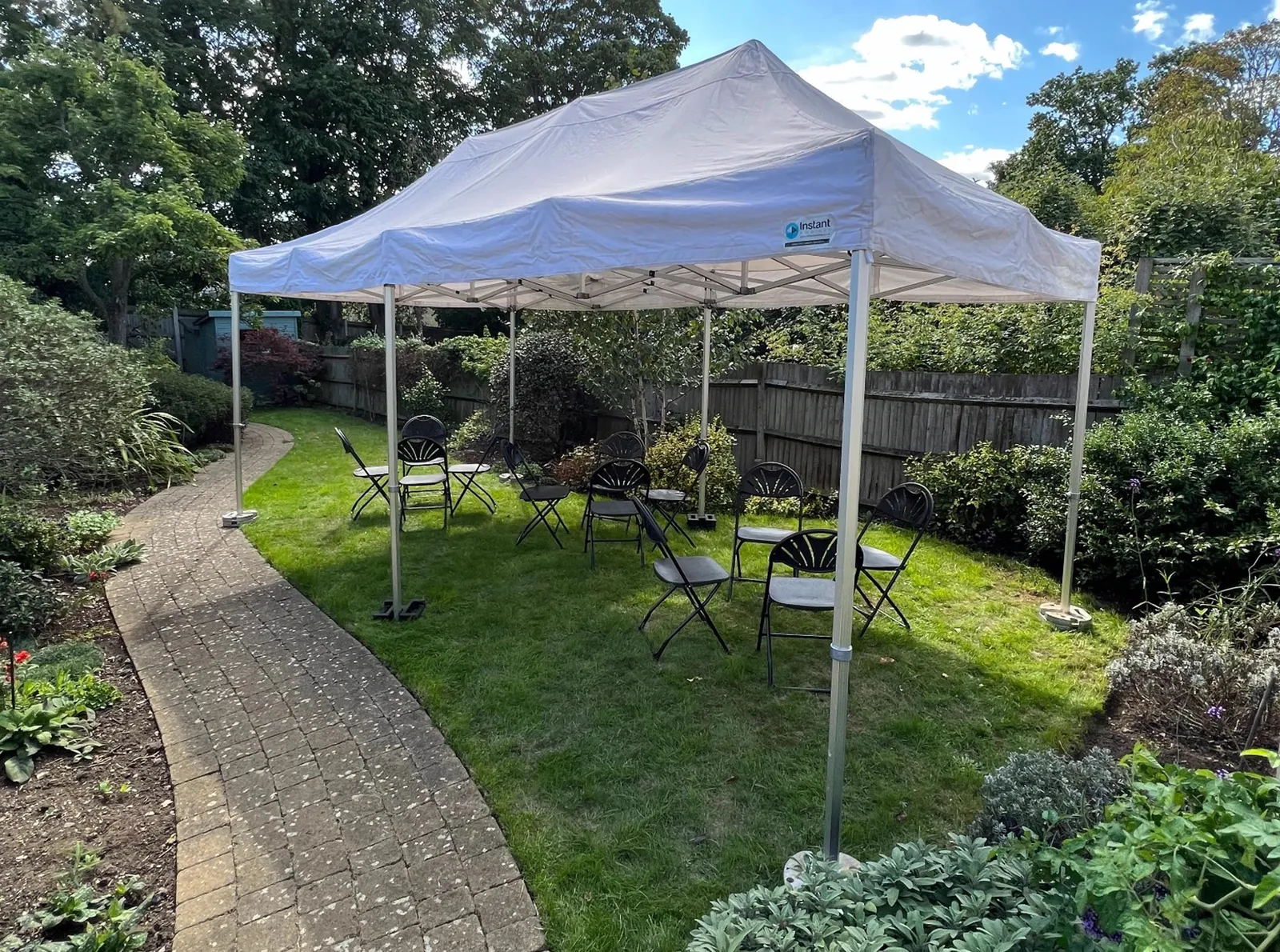 Garden party marquee
