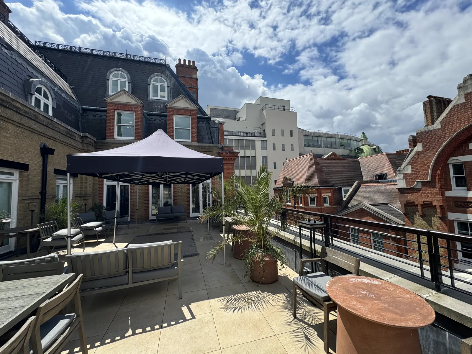 Rooftop gazebo hire