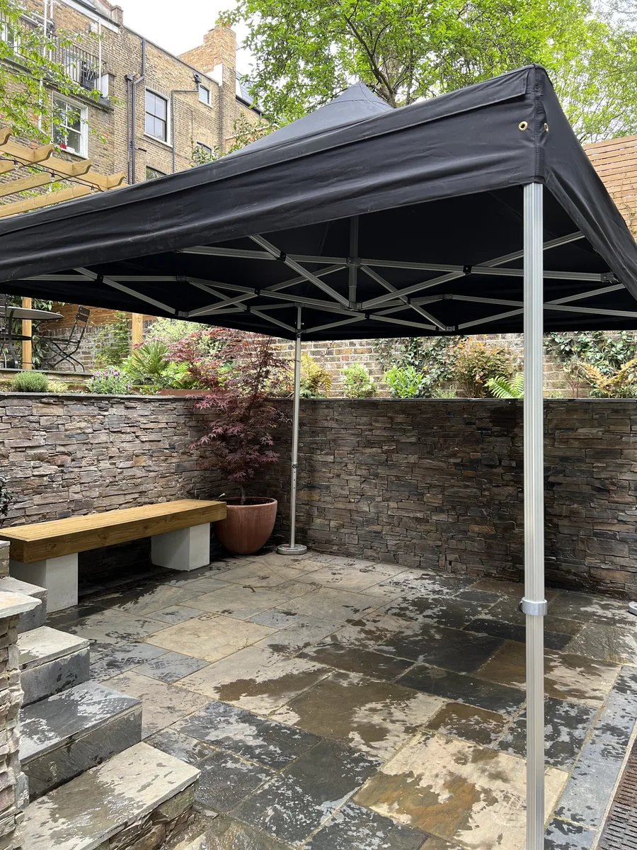 3x3m Gorilla gazebo hire in a London courtyard