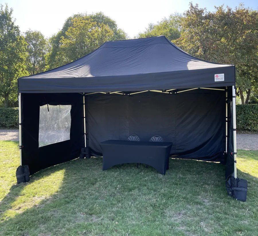 3x4.5m Tiger gazebo hire set up for an event